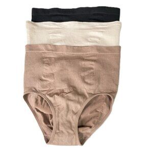 SKINNY GIRL Smoothers & Shapers Panties Set of 3 Womens Medium